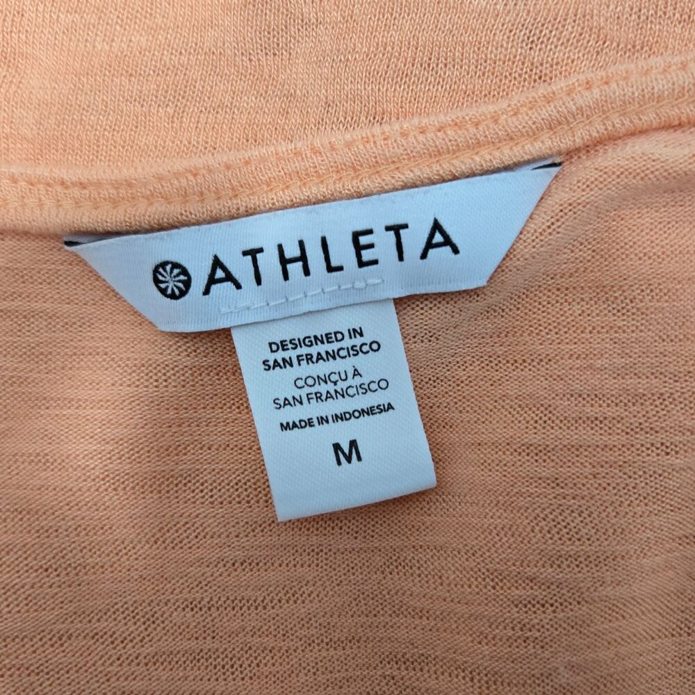Orange Athleta Breezy Wrap Tank Size Medium - Picture 3 of 3
